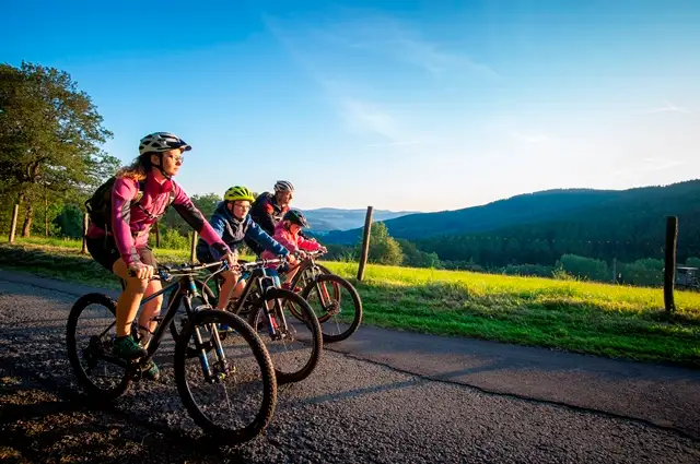 Radtour mit der Familie