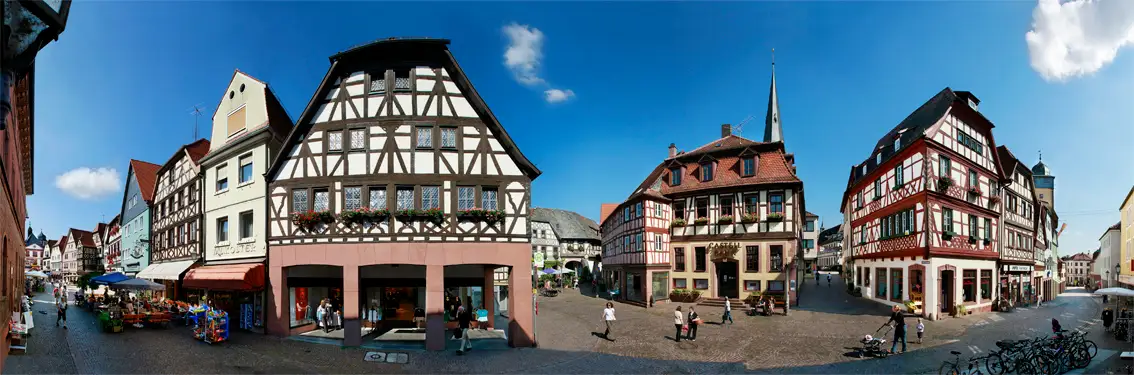 Panoramafoto von Lohr a.Main