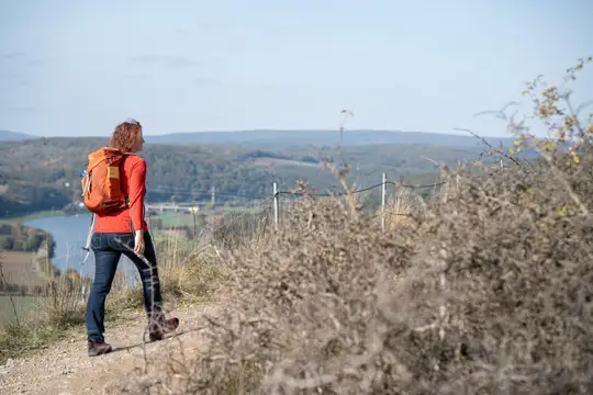 Wandern mit Ausblick auf dem Main-Wanderweg