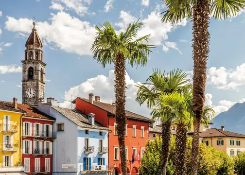 Uferpromenade von Ascona am Lago Maggiore