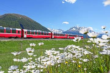 Fahrt im Bernina Express