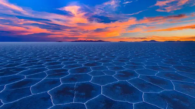 Salar de Uyuni am Abend