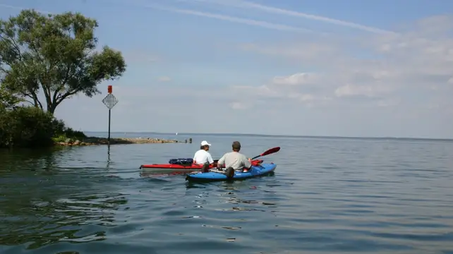 Kanufahrer auf der Müritz