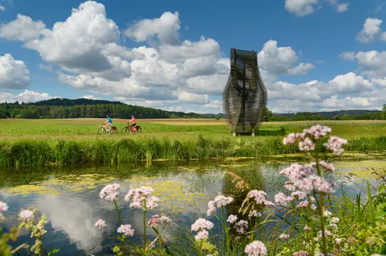 Radfahren am Ludwig-Donau-Main Kanal in Berg bei Neumarkt