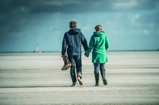 Auf dem Weg zum Westerhever Leuchtturm - St. Peter-Ording