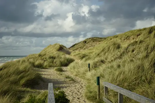 Wanderweg auf dem Roten Kliff