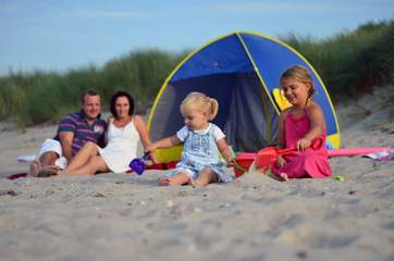 Familie am Strand