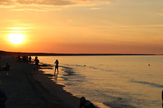 Sonnenuntergang am Strand