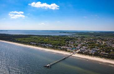 Luftaufnahme vom Ostseebad Zinnowitz