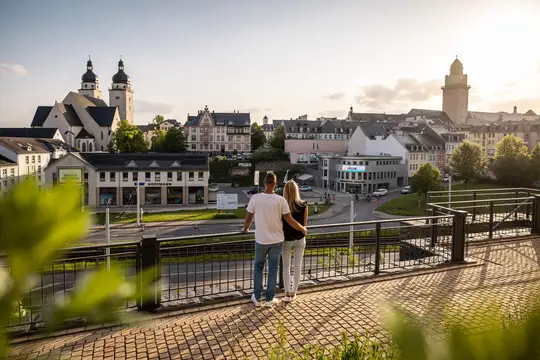 Schlossterrassen, Altstadtblick