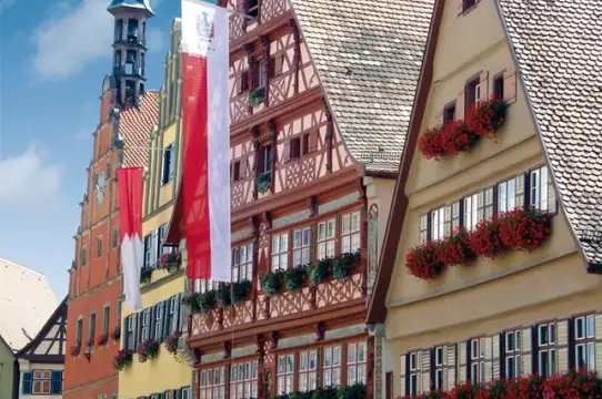 Fachwerkhäuser in Dinkelsbühl  Romantisches Franken