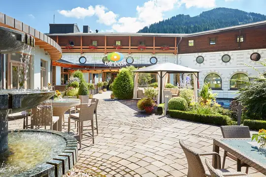 Sonnenterrasse des Hotel DIE POST