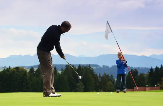 Golfen auf hohem Niveau