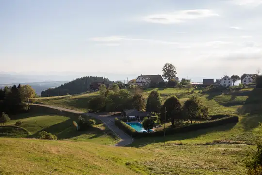 Das Höhenschwimmbad in Schweigmatt bei Schopfheim