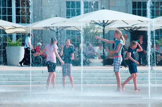 Fontänen auf den Kurhausterrassen