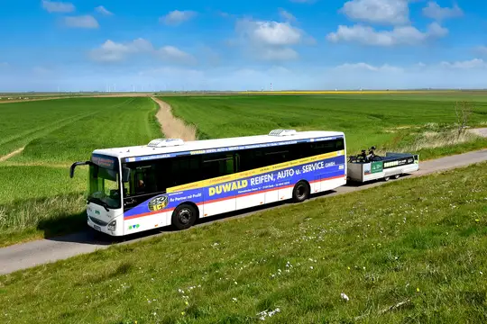 Unterwegs mit dem Elbe-Radwanderbus (HVV)