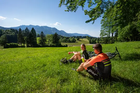 Radlerpause in Lenggries