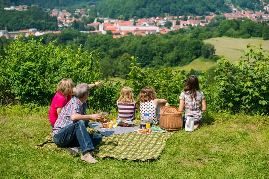 Picknick mit Blick auf Bad Lauterberg im Harz