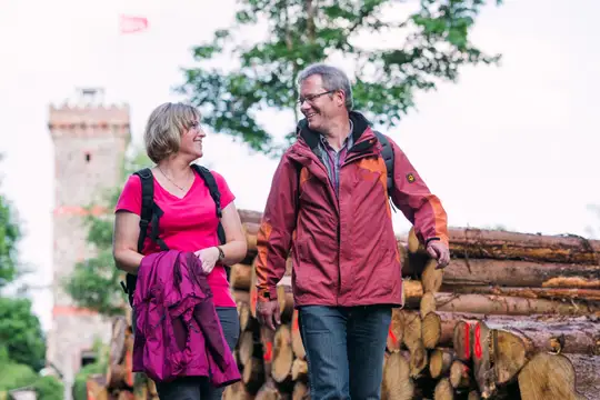 Pärchen beim Wandern