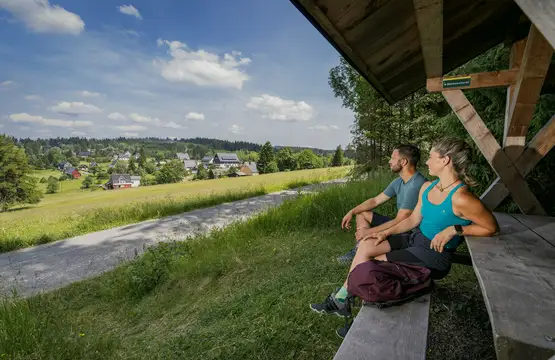 Wandern am Kammweg bei Mühlleithen