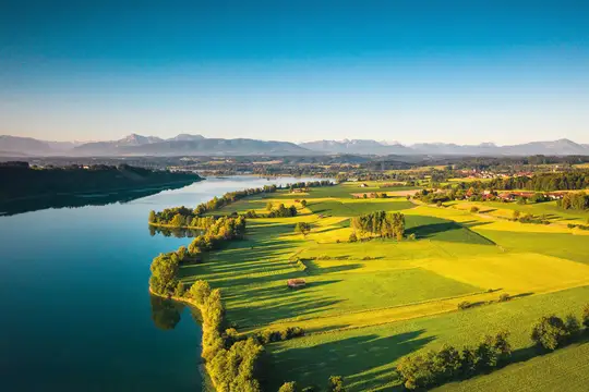 Blick auf den Waginger See