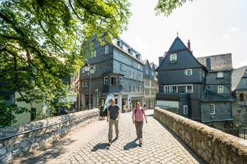 Wanderer in der Altstadt