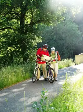 Pause am Wied-Radweg