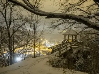 Aussichtspavillon oberhalb von Muggendorf mit herrlichem Blick in das Wiesenttal