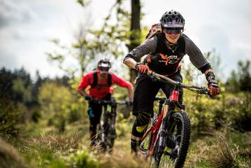 Biker unterwegs im MTB Zone Bikepark